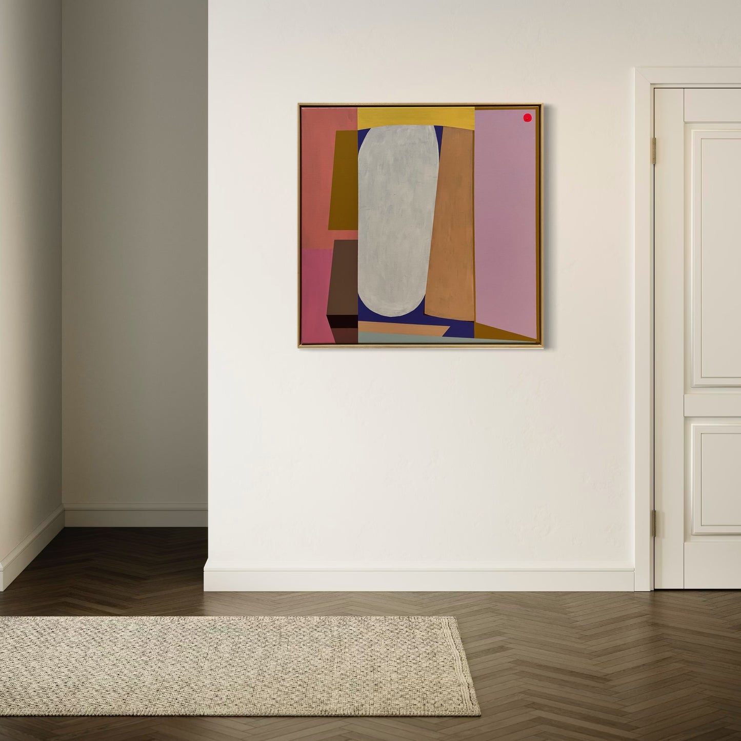 Building Blocks 01 Square, Paars | 100x100 cm