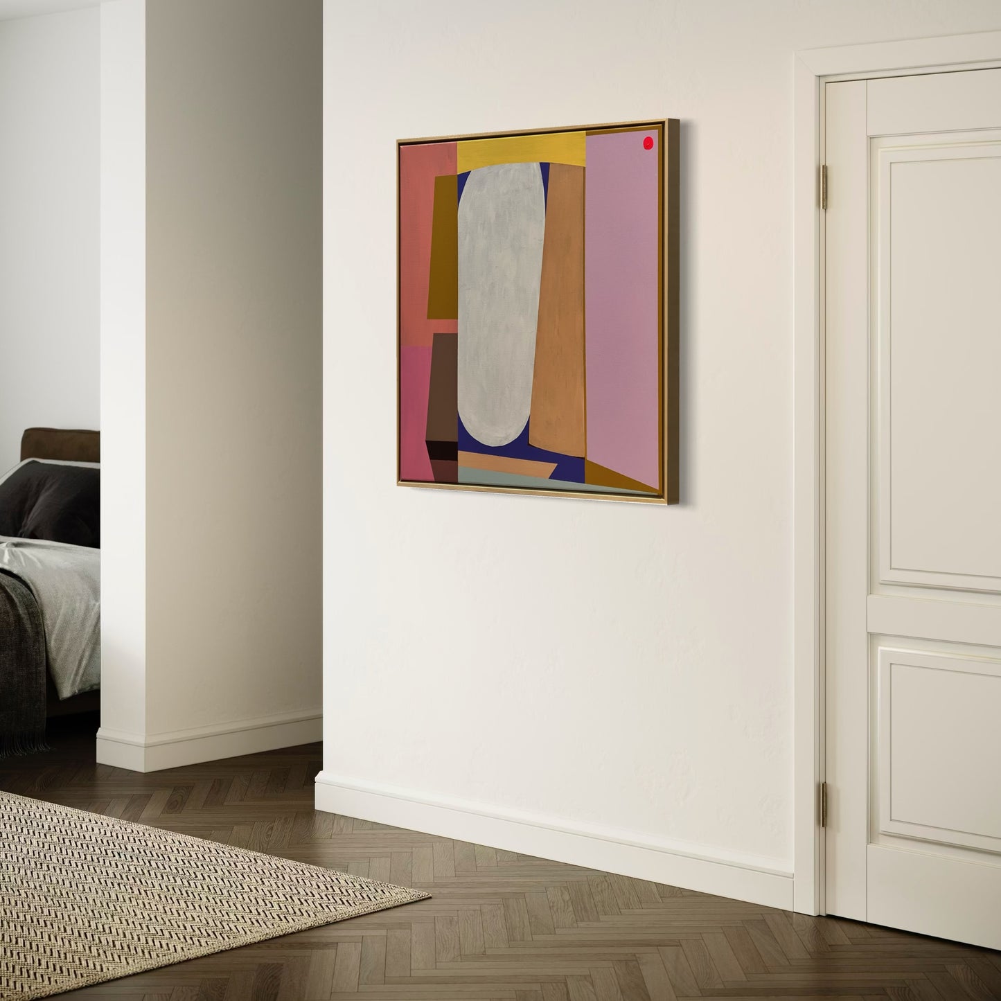 Building Blocks 01 Square, Paars | 100x100 cm