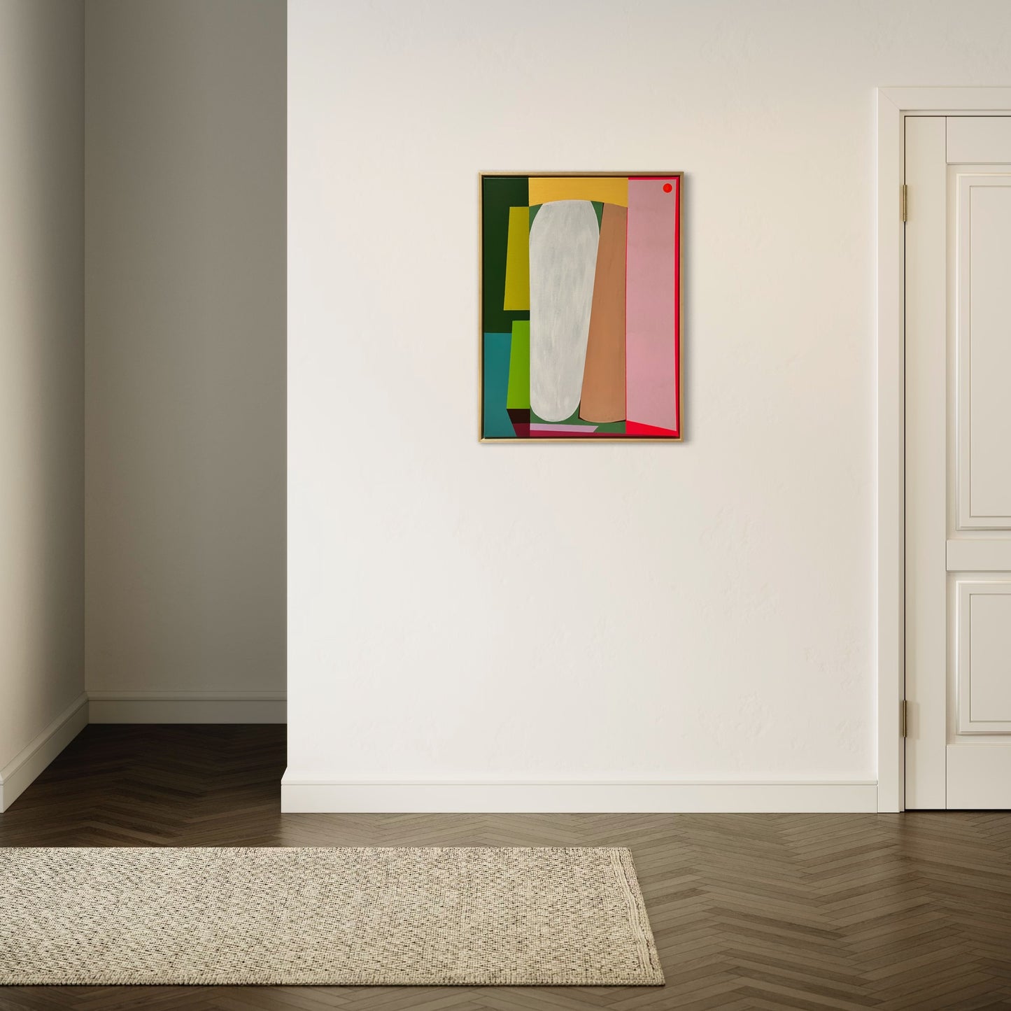 Building Blocks 01 Square, Mint | 80x60 cm