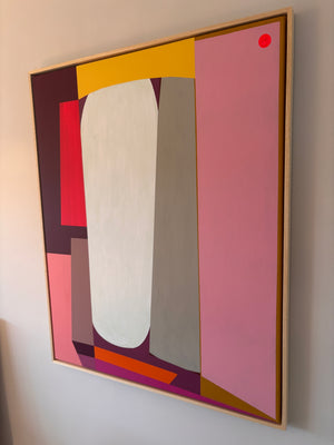 Building Blocks (Bordeaux) | 100x80 cm