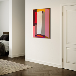 Building Blocks (Bordeaux) | 100x80 cm