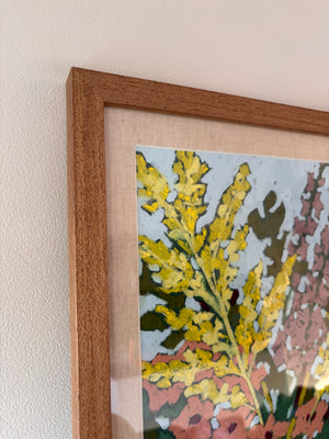 Oil pastel - 'Layers of bloom' | 45x33 cm