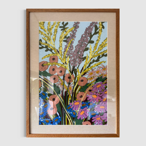Oil pastel - 'Layers of bloom, Unfolded' | 70x50 cm