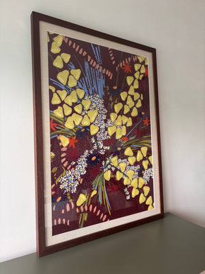 Oil pastel - 'Velvet bouquet' | 70x50 cm