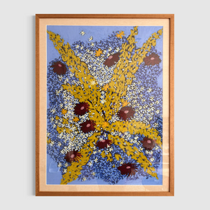Oliepastel - 'Sapphire Symphony' | 80x60 cm