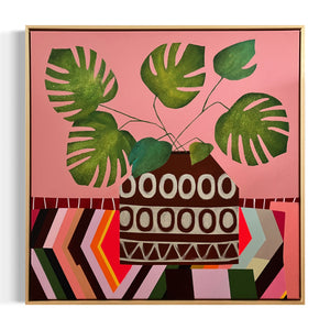 Plant Portraits - 'Bold textile' 02 |  80x80 cm